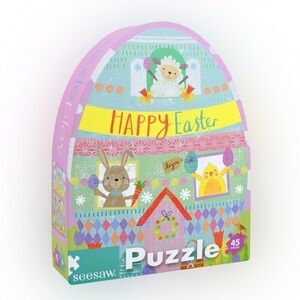 NWT Easter Egg House Seesaw Puzzles